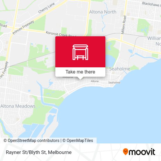 Rayner St/Blyth St map