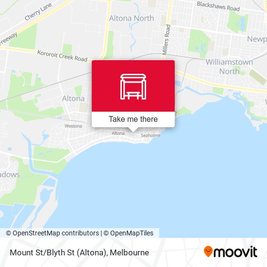 Mount St/Blyth St (Altona) map