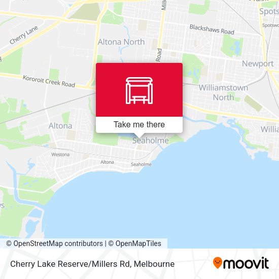 Cherry Lake Reserve/Millers Rd map