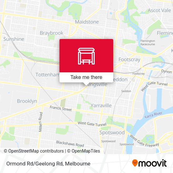 Ormond Rd/Geelong Rd map