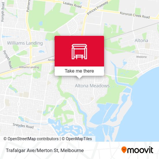 Trafalgar Ave/Merton St map