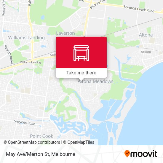 May Ave/Merton St map