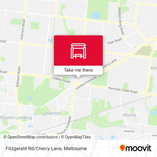 Mapa Fitzgerald Rd/Cherry Lane