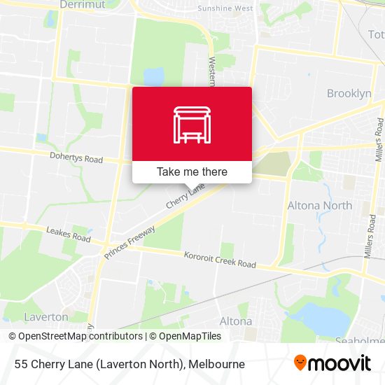 Mapa 55 Cherry Lane (Laverton North)