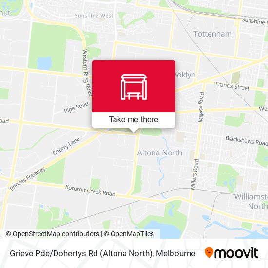 Mapa Grieve Pde / Dohertys Rd (Altona North)