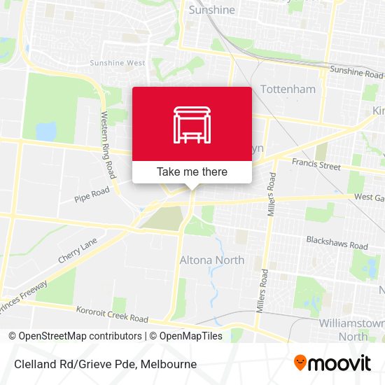Clelland Rd/Grieve Pde map