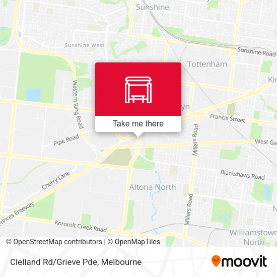 Clelland Rd/Grieve Pde map