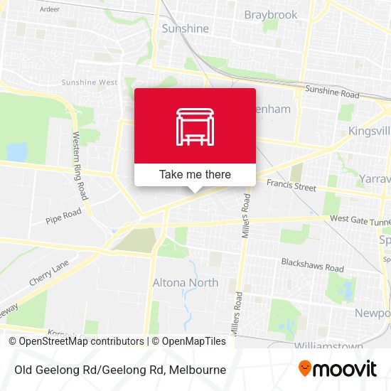 Old Geelong Rd/Geelong Rd map