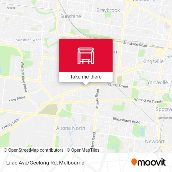 Lilac Ave/Geelong Rd map