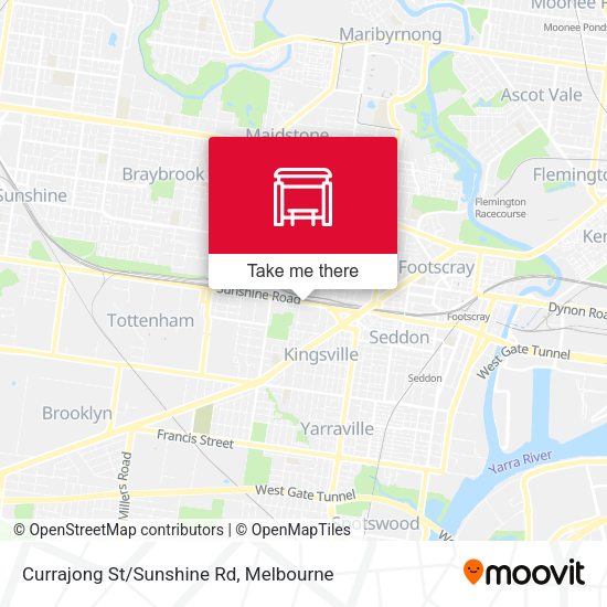 Currajong St/Sunshine Rd map