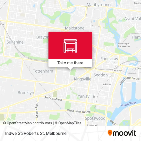 Mapa Indwe St/Roberts St