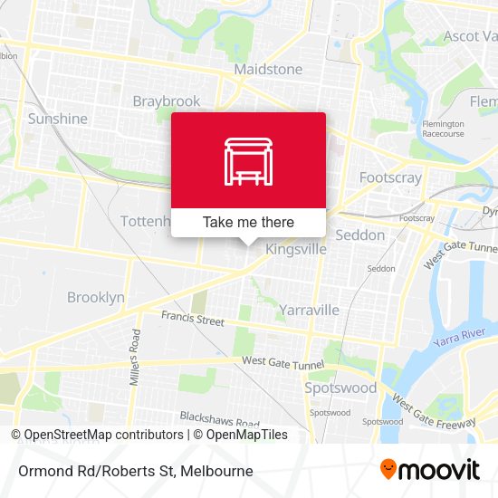 Ormond Rd/Roberts St map