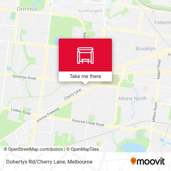 Mapa Dohertys Rd/Cherry Lane