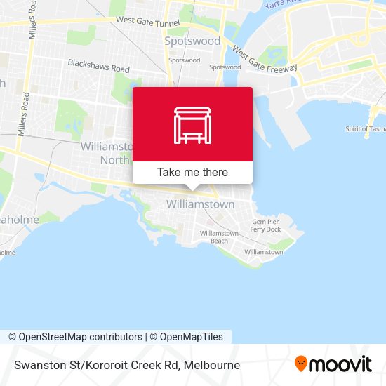 Swanston St/Kororoit Creek Rd map