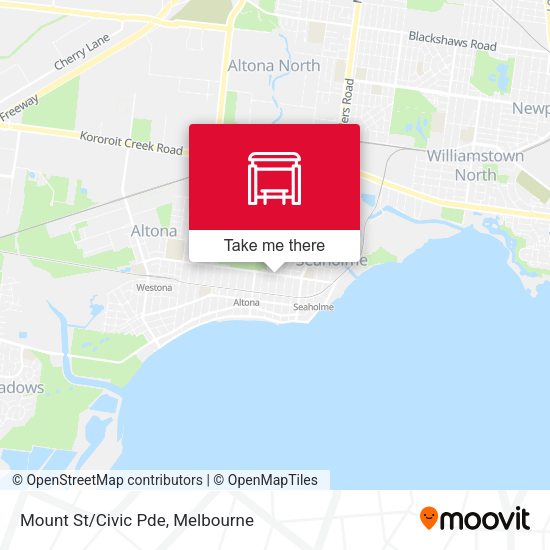 Mount St/Civic Pde map