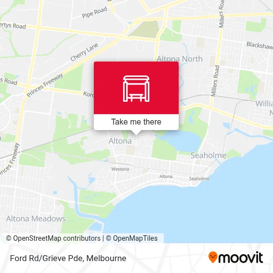 Mapa Ford Rd/Grieve Pde