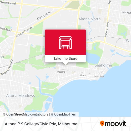 Altona P-9 College/Civic Pde map