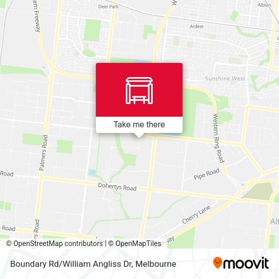 Boundary Rd/William Angliss Dr map
