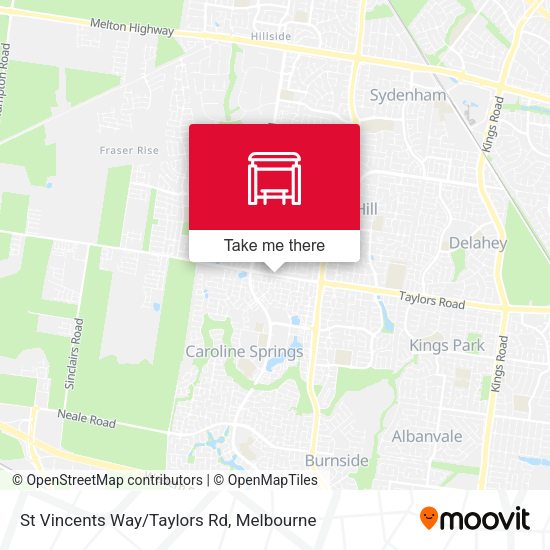 St Vincents Way/Taylors Rd map