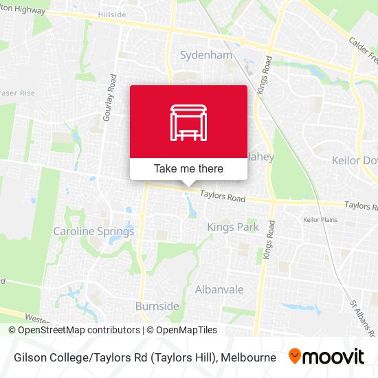 Gilson College / Taylors Rd (Taylors Hill) map