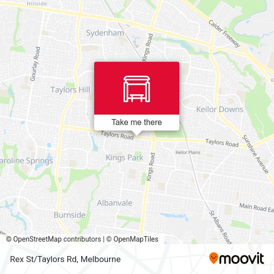 Rex St/Taylors Rd map