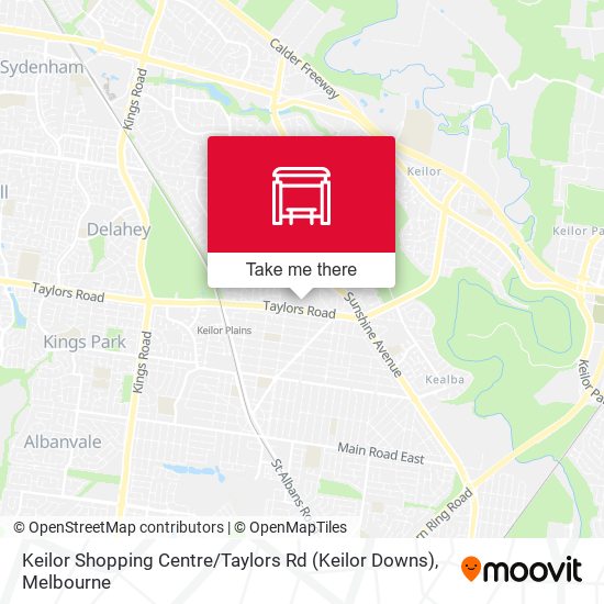 Mapa Keilor Shopping Centre / Taylors Rd (Keilor Downs)