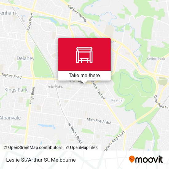 Leslie St/Arthur St map