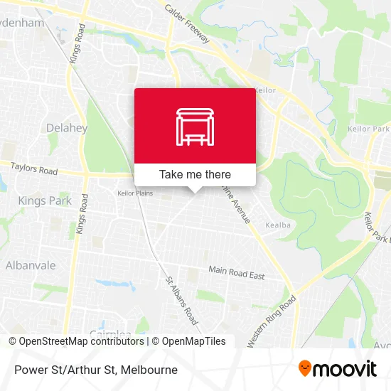 Mapa Power St/Arthur St
