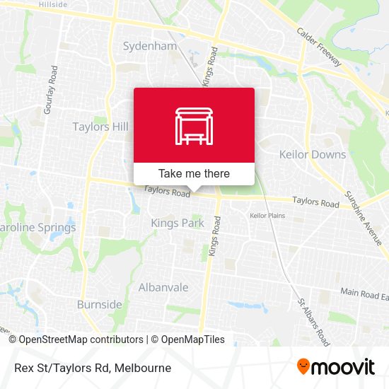 Rex St/Taylors Rd map
