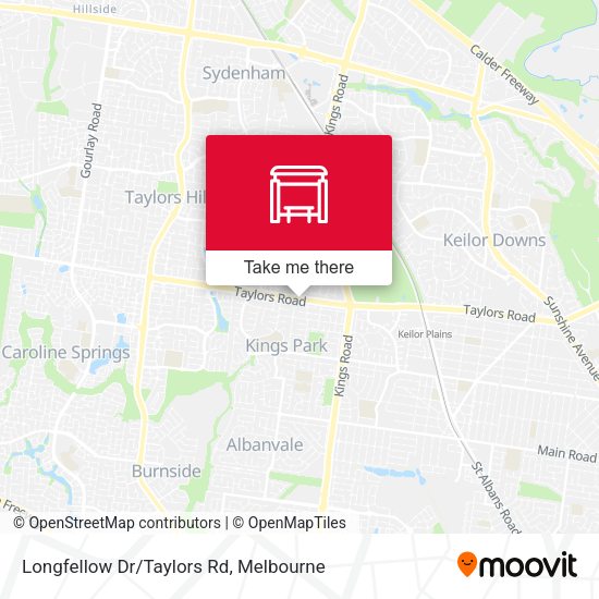 Longfellow Dr/Taylors Rd map