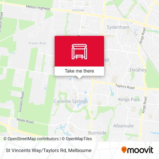 St Vincents Way/Taylors Rd map