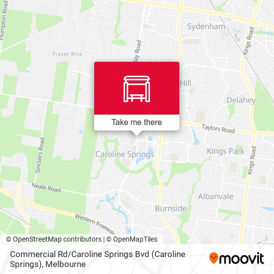 Commercial Rd / Caroline Springs Bvd map