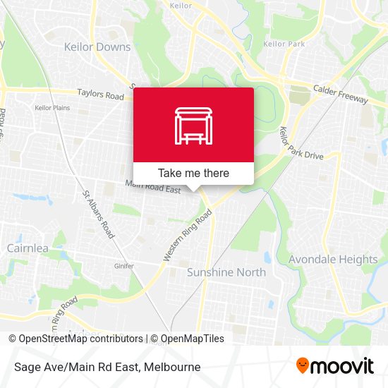 Sage Ave/Main Rd East map