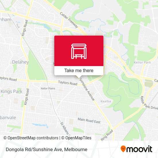 Dongola Rd/Sunshine Ave map