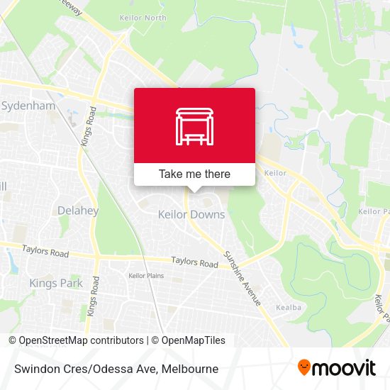 Swindon Cres/Odessa Ave map