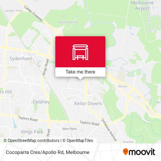 Cocoparra Cres/Apollo Rd map