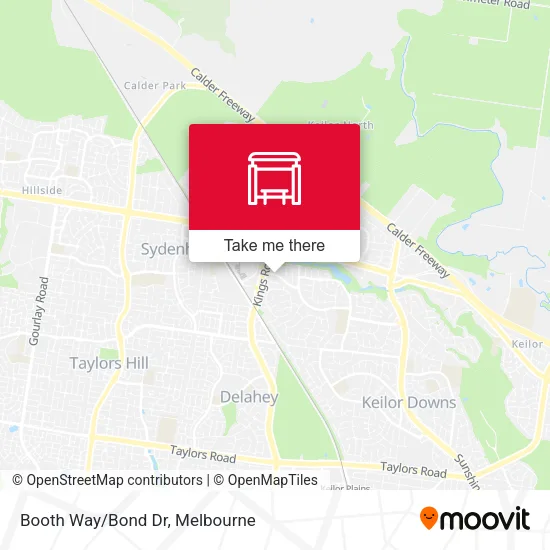 Booth Way/Bond Dr map