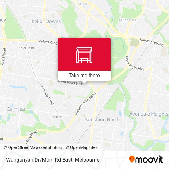 Wahgunyah Dr/Main Rd East map