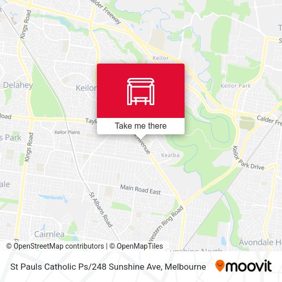 St Pauls Catholic Ps / 248 Sunshine Ave map