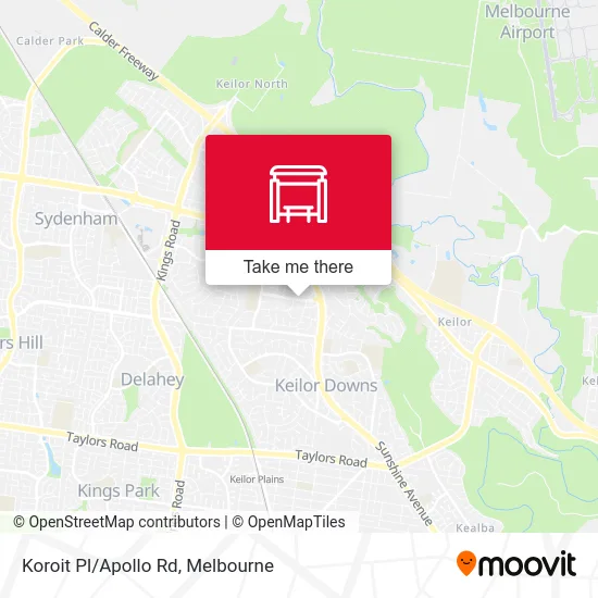 Mapa Koroit Pl/Apollo Rd