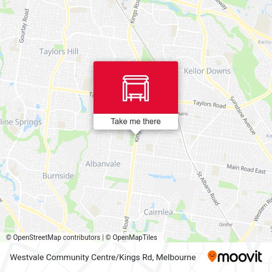 Westvale Community Centre / Kings Rd map