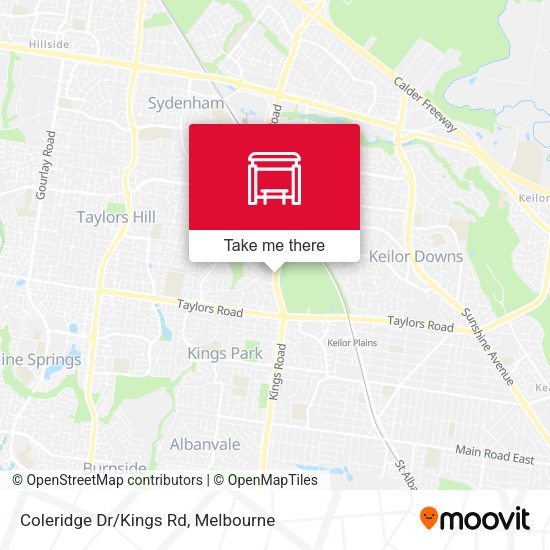 Coleridge Dr/Kings Rd map