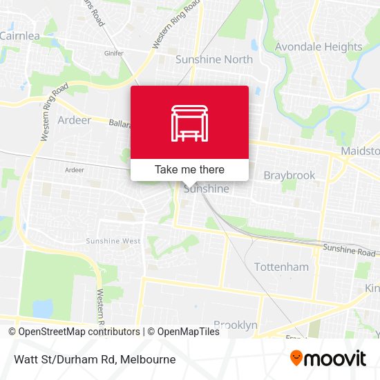 Watt St/Durham Rd map