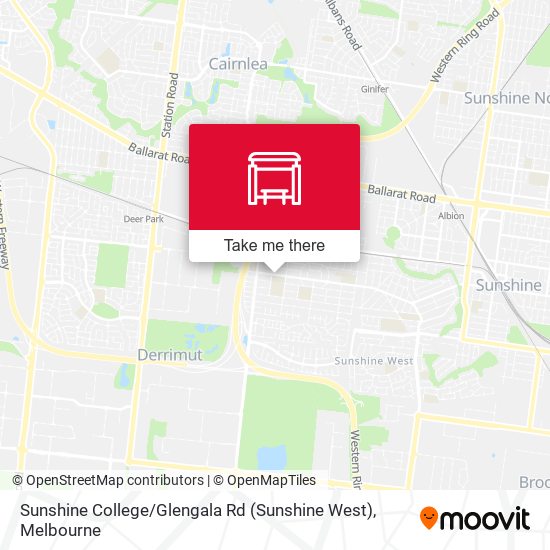 Mapa Sunshine College / Glengala Rd (Sunshine West)