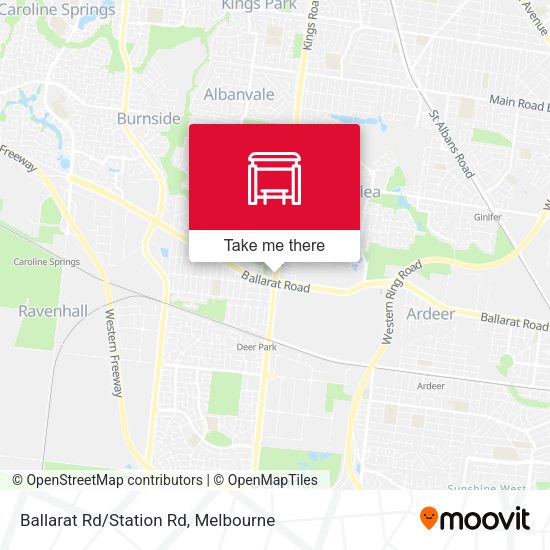Ballarat Rd/Station Rd map