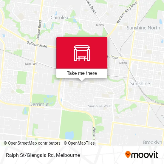 Mapa Ralph St/Glengala Rd