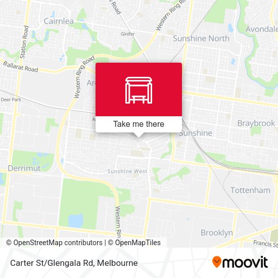 Carter St/Glengala Rd map