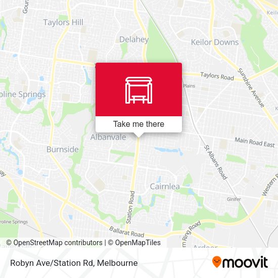 Robyn Ave/Station Rd map