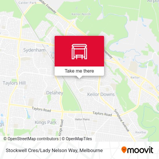 Stockwell Cres/Lady Nelson Way map