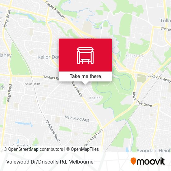 Valewood Dr/Driscolls Rd map